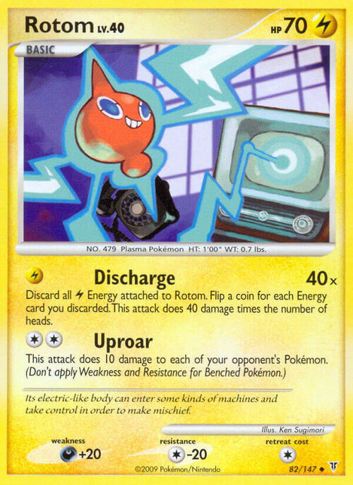 Rotom Card Front