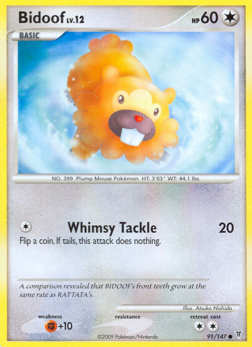 Bidoof Card Front