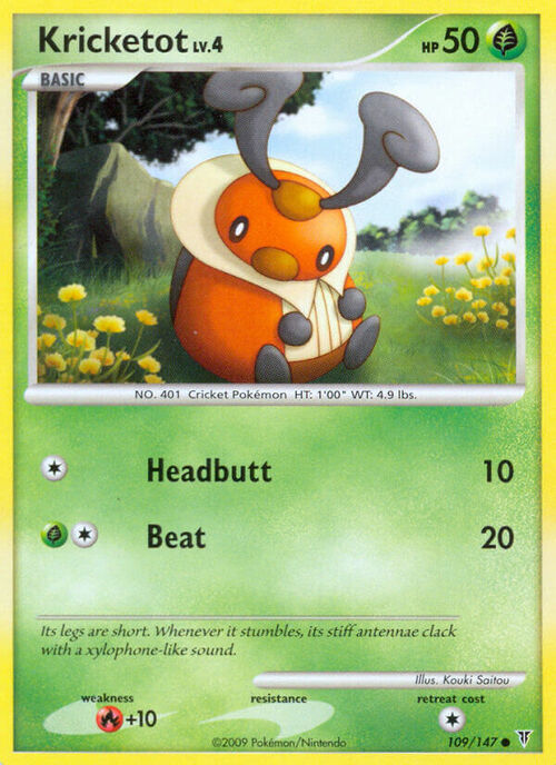 Kricketot Card Front