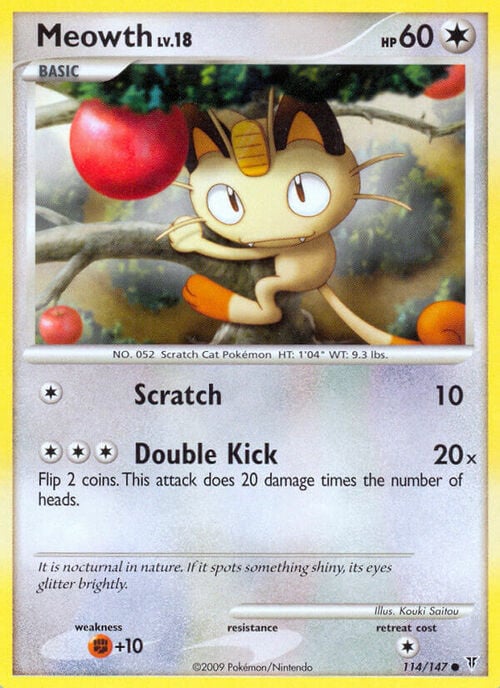 Meowth Card Front