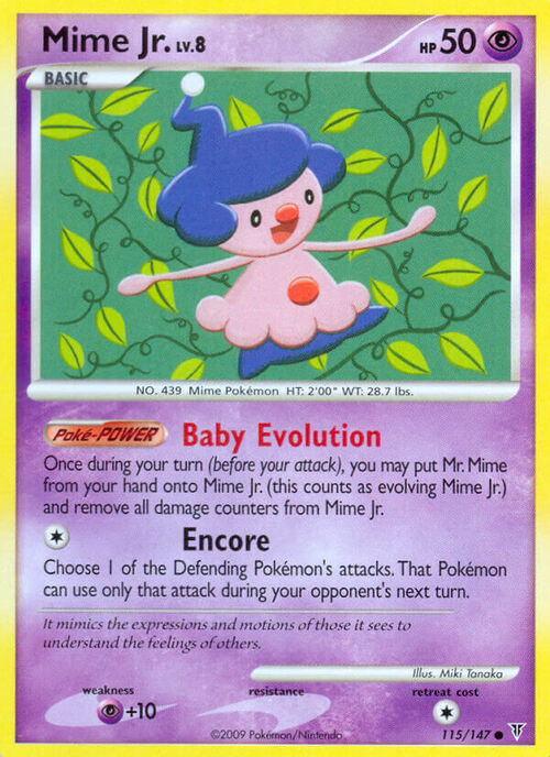 Mime Jr. Card Front