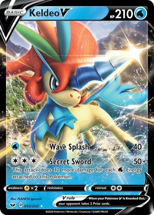 Keldeo V Card Front