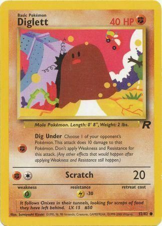 Diglett Card Front