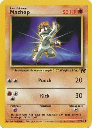 Machop Card Front