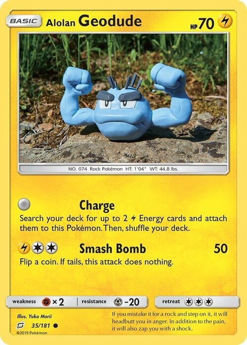 Alolan Geodude Card Front