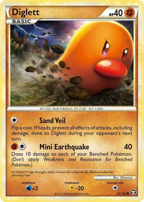 Diglett Card Front