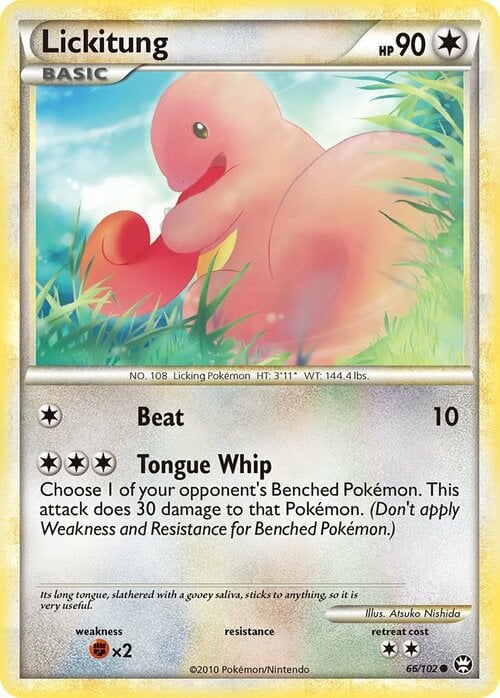 Lickitung Card Front