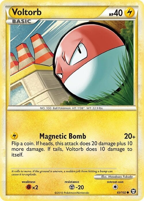 Voltorb Card Front