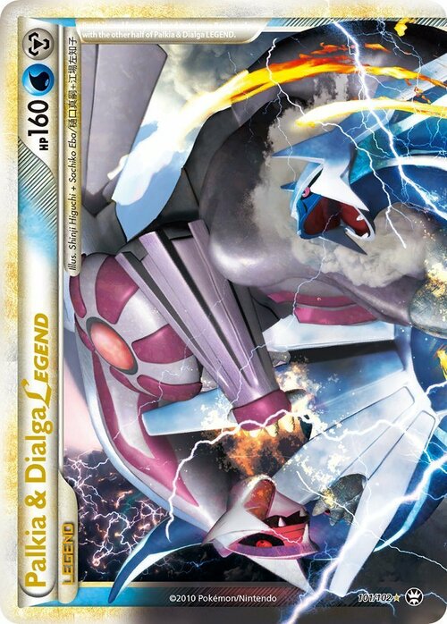 Palkia & Dialga Legend Card Front