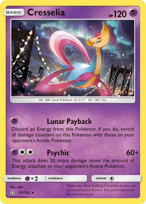 Cresselia Card Front