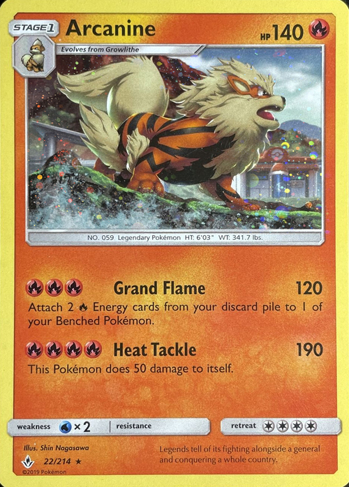 Arcanine Card Front