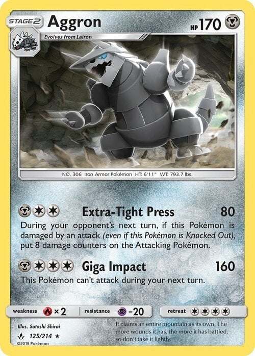 Aggron Card Front