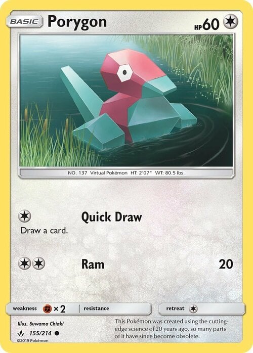 Porygon Card Front