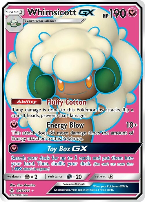 Whimsicott GX Card Front