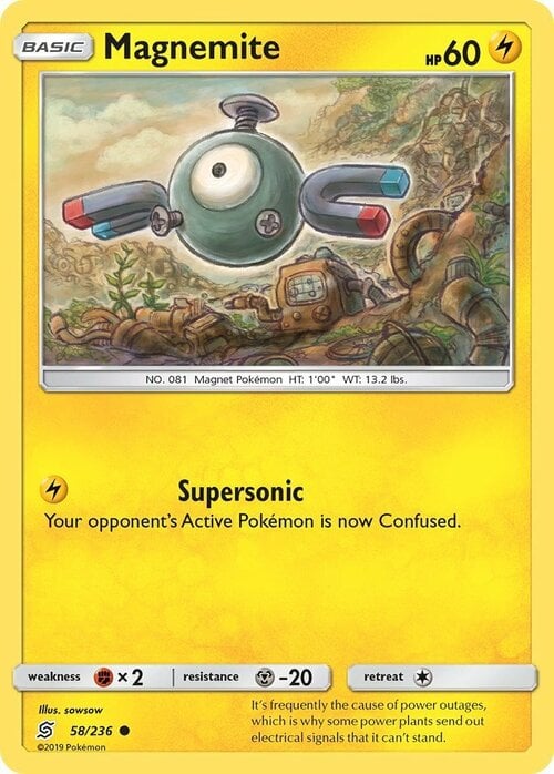 Magnemite Card Front