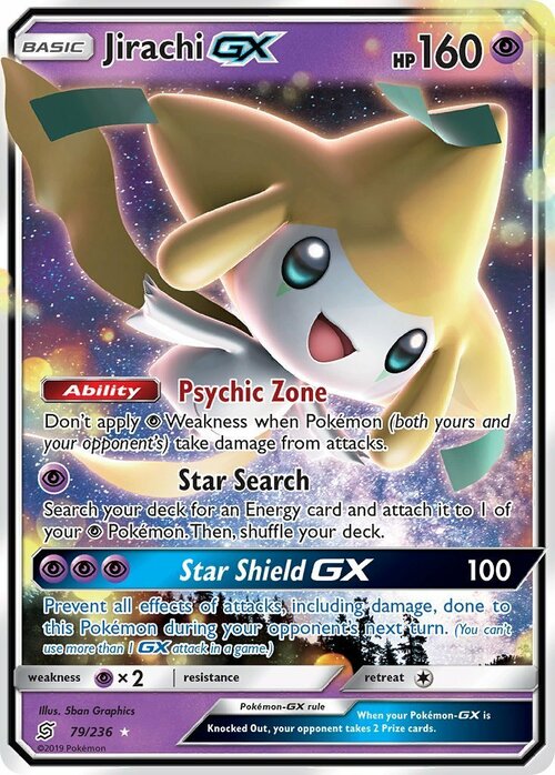 Jirachi GX Card Front