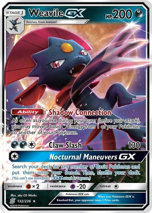 Weavile GX Card Front