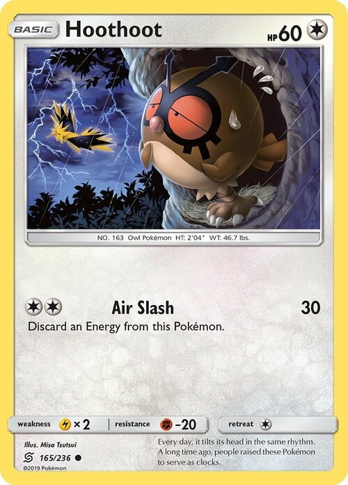 Hoothoot Card Front