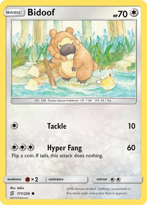 Bidoof Card Front