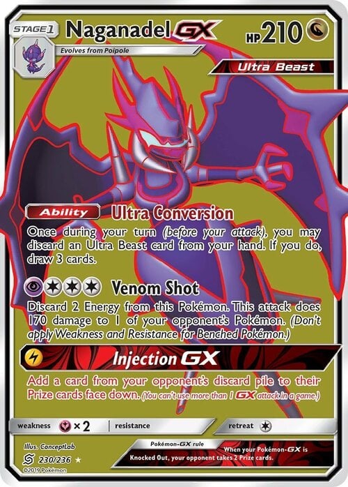 Naganadel GX Card Front