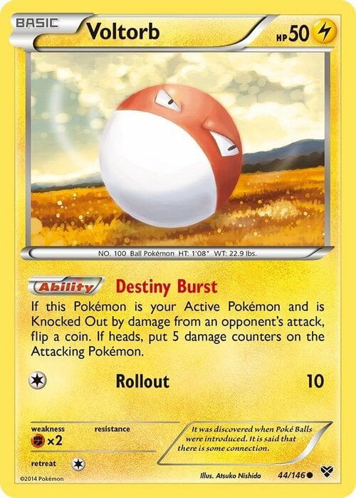 Voltorb Card Front