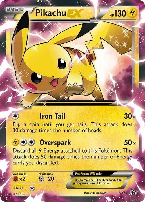 Pikachu EX Card Front