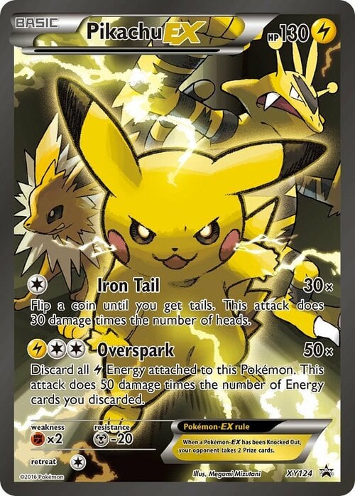 Pikachu EX Card Front