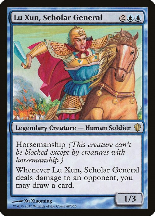 Lu Xun, Scholar General Card Front