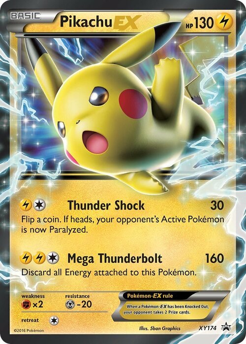 Pikachu EX Card Front