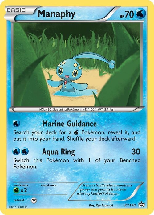 Manaphy Card Front