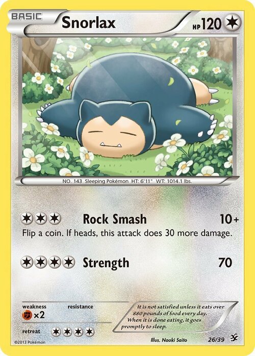 Snorlax Card Front