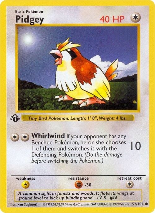 Pidgey Card Front