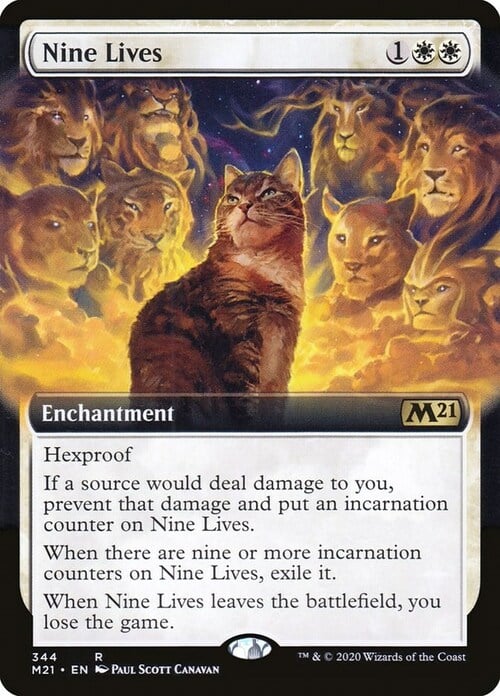 Nine Lives Card Front