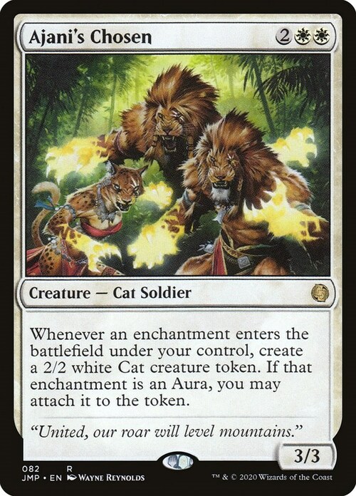 Ajani's Chosen Card Front