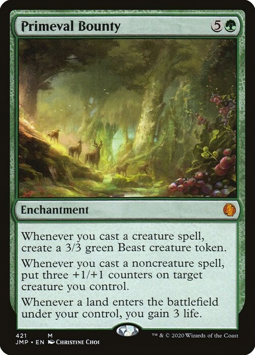 Primeval Bounty Card Front