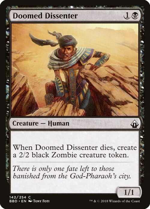 Doomed Dissenter Card Front