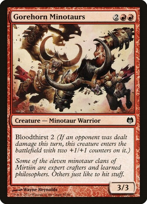 Gorehorn Minotaurs Card Front