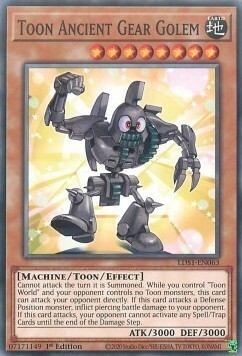 Toon Ancient Gear Golem Card Front