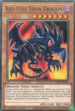 Red-Eyes Toon Dragon Card Front