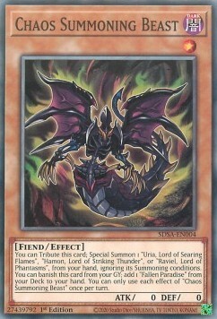 Chaos Summoning Beast Card Front