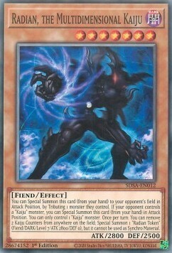 Radian, the Multidimensional Kaiju Card Front