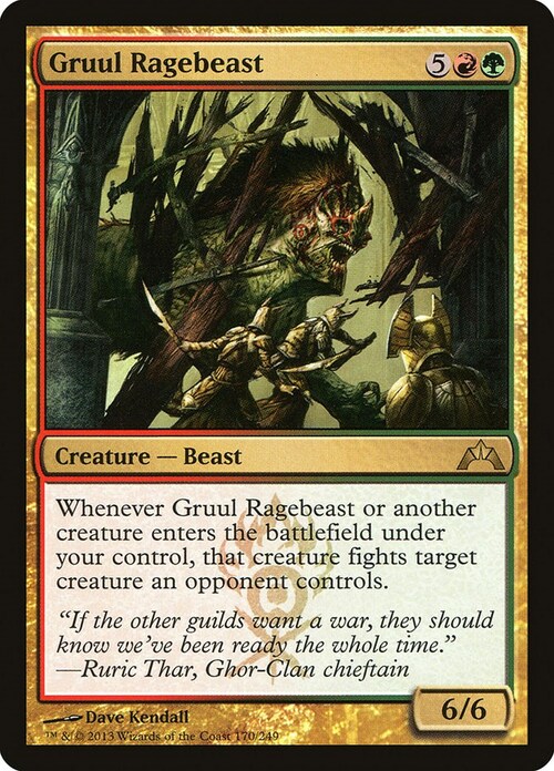 Gruul Ragebeast Card Front