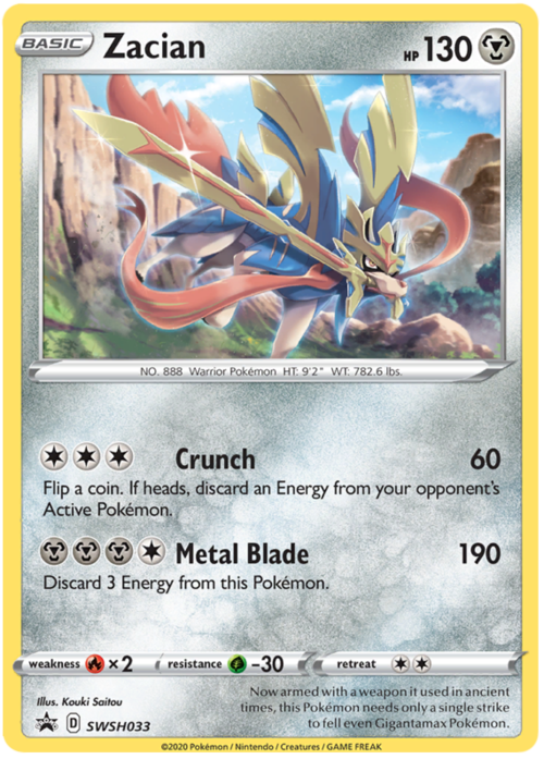 Zacian Card Front