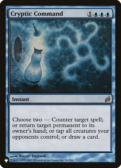 Cryptic Command Card Front