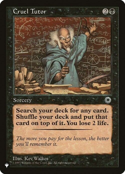 Cruel Tutor Card Front