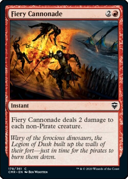 Fiery Cannonade Card Front