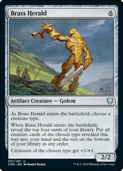 Brass Herald Card Front