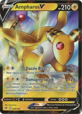 Ampharos V Card Front