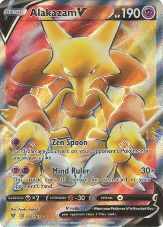 Alakazam V Card Front