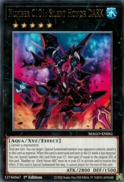 Number C101: Silent Honor DARK Card Front